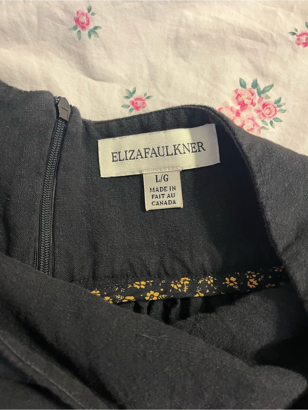 Eliza Faulkner Lucille Linen Skirt Large - Picture 4 of 6